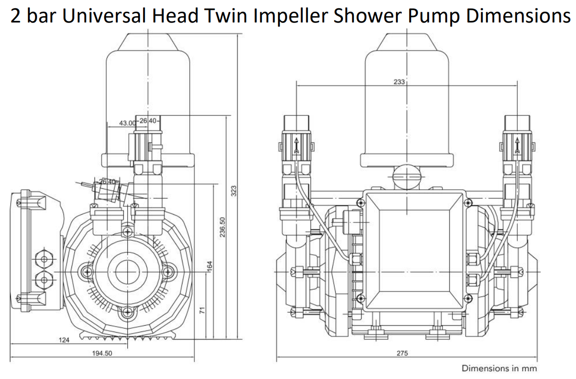Tucson Equinox 2 Bar Negative Head Pump